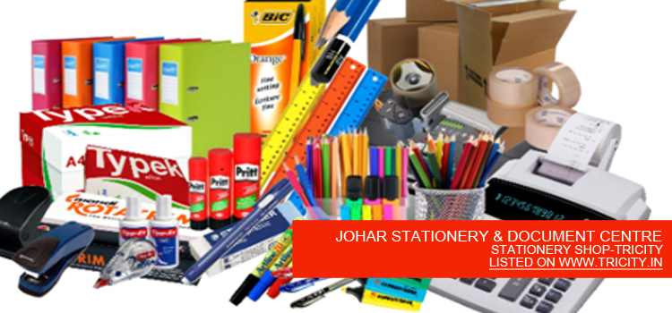 JOHAR STATIONERY & DOCUMENT CENTRE