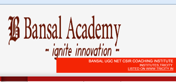 BANSAL UGC NET CSIR COACHING INSTITUTE