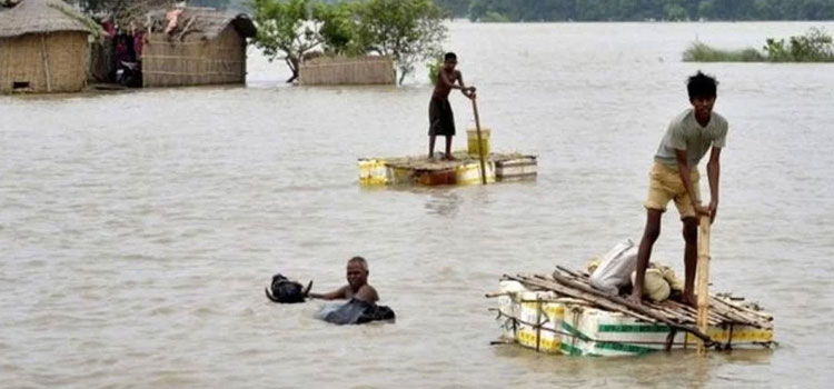 बिहार में बाढ़ की तबाही