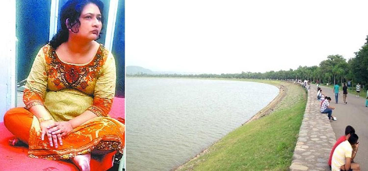 हाथ पकड़कर सुखना लेक में मां बेटी ने लगाई छलांग