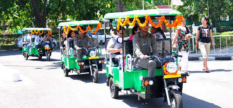 Free E- Rickshaws