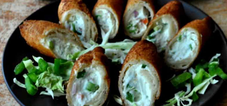 Curd Bread Roll Recipe