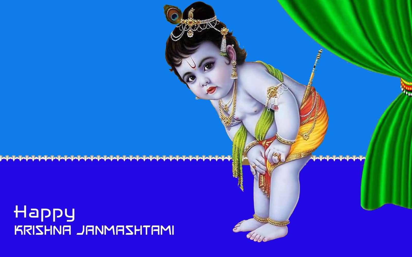 Happy-Krishna-Janmashtami-HD-Wallpaper - Tricity Chandigarh