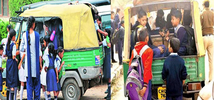Overloaded Autorickshaws
