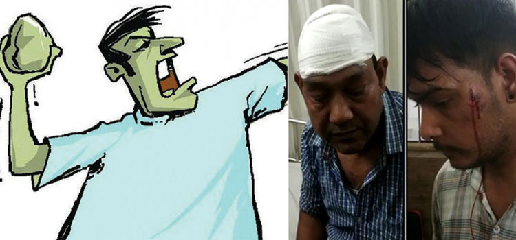 Congress Leader Hits Brick