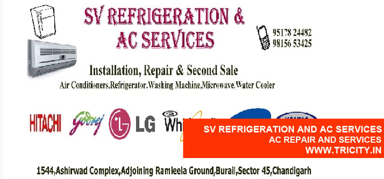 Sv Refrigeration And Ac Services